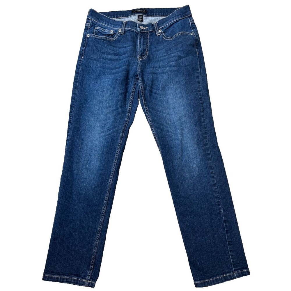 Banana Republic Womens Jeans Girlfriend Sz 4 (27x267 Petite Dark Wash Denim